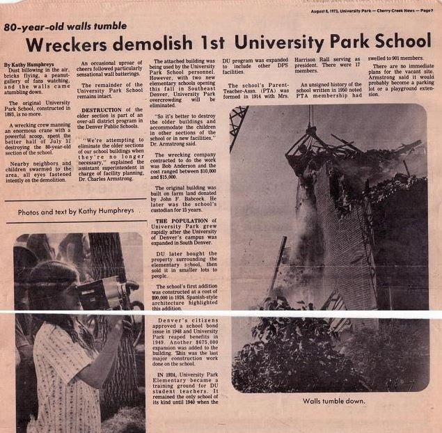 Historical article about UPark